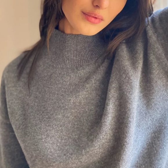 Aritzia Sweaters - Aritzia The Group By Babaton Lagoon Mock Neck Merino Wool Sweater